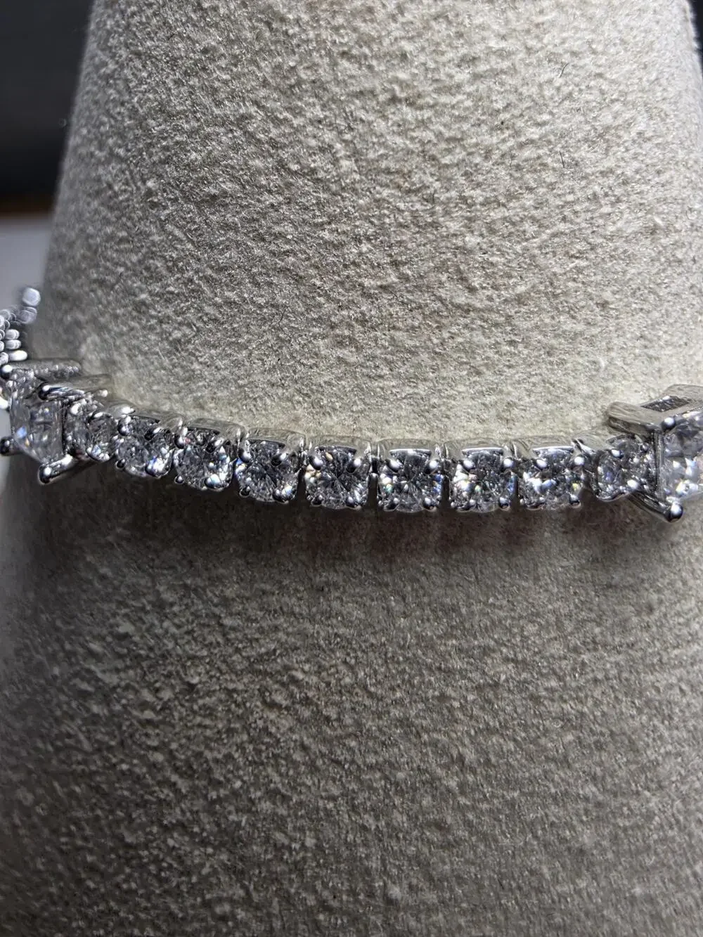 0.83CTW 3.6mm Moissanite Tennis Bracelet 7-8